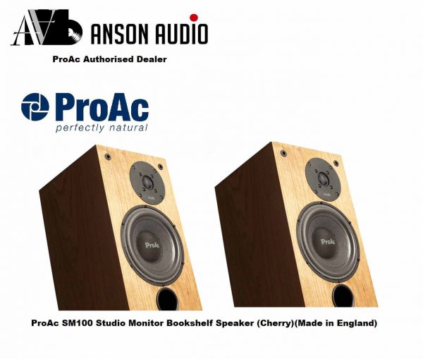 ProAc SM100 Studio Monitor Bookshelf Speaker (Cherry)(Made In England ...